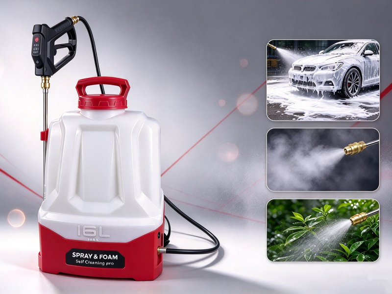ใหม่ 16L 3-in-1 กระเป๋าเป้สะพายหลัง Sprayer พร้อมโฟม Inflate Mist สเปรย์สามโหมด